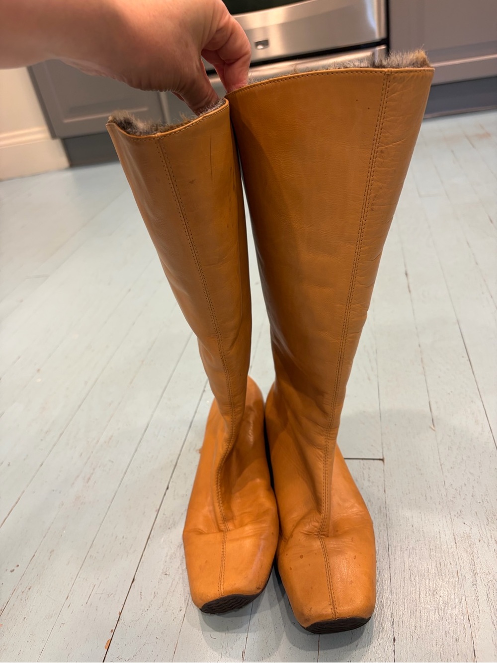 Sesto Meucci Fur-Lined Leather Boots